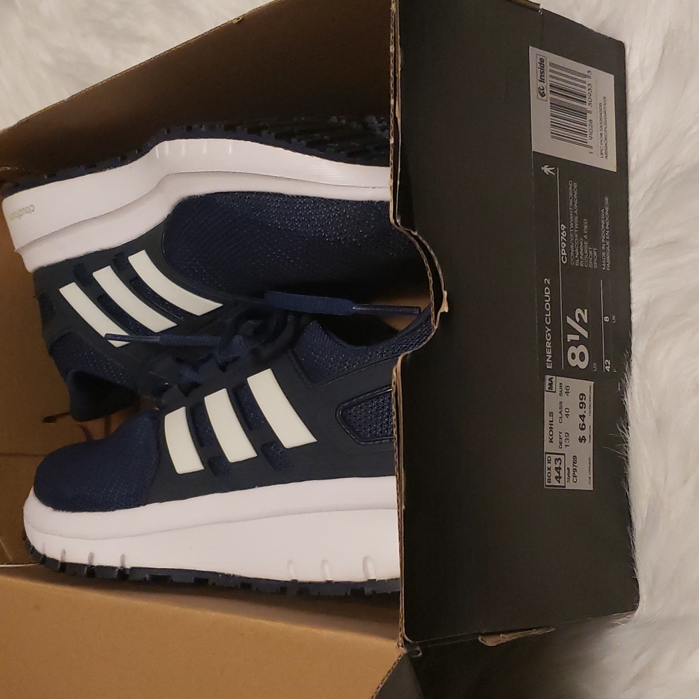Adidas,blue & white, size:8.5, breathable